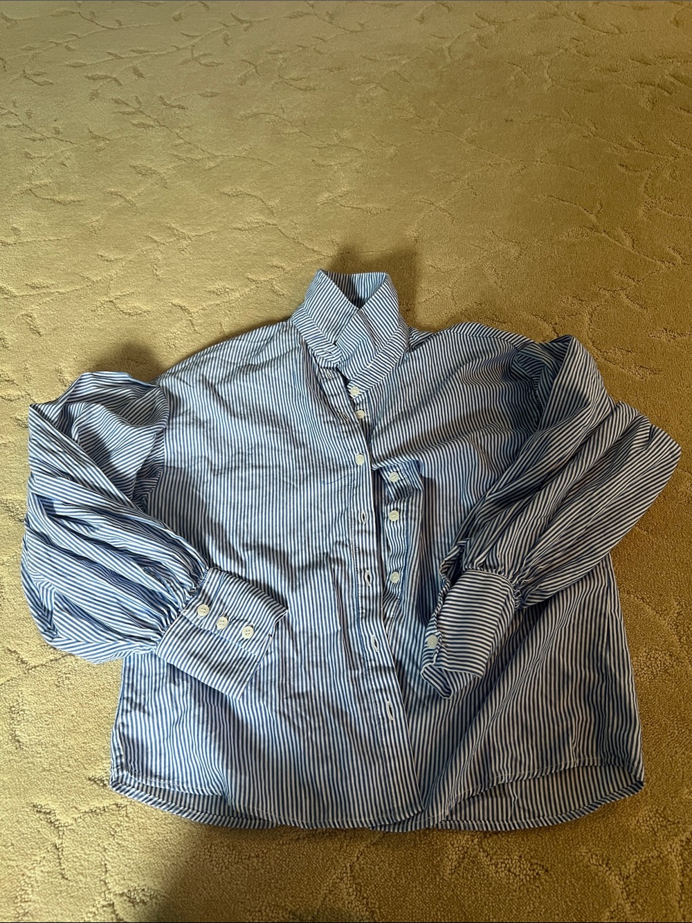 Philosophy Blue & White Striped Button-Up Shirt